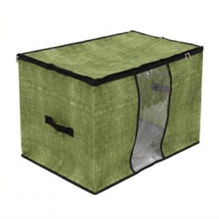 Sac Mallette de Rangement en Tissu 60x40x40 cm - Vert pistache