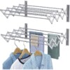 Sèche Linge Accordéon Télescopique en Aluminium