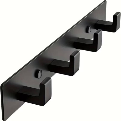 Porte Manteau Métallique Noir 4T