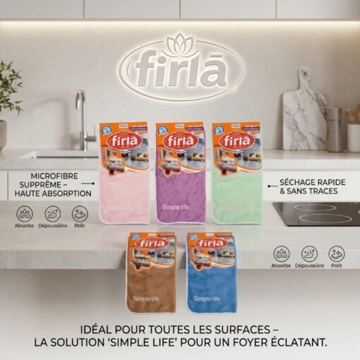 Serpillière Microfibre Multifonction FIRLA  50x70cm