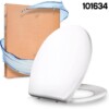 Abattant de WC à Fermeture Amortie Silencieuse Forme Ovale