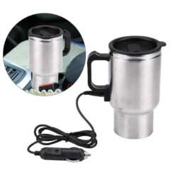 Alternative view of Bouilloire Thermos électrique chauffant pour voiture avec prise Allume Cigarette