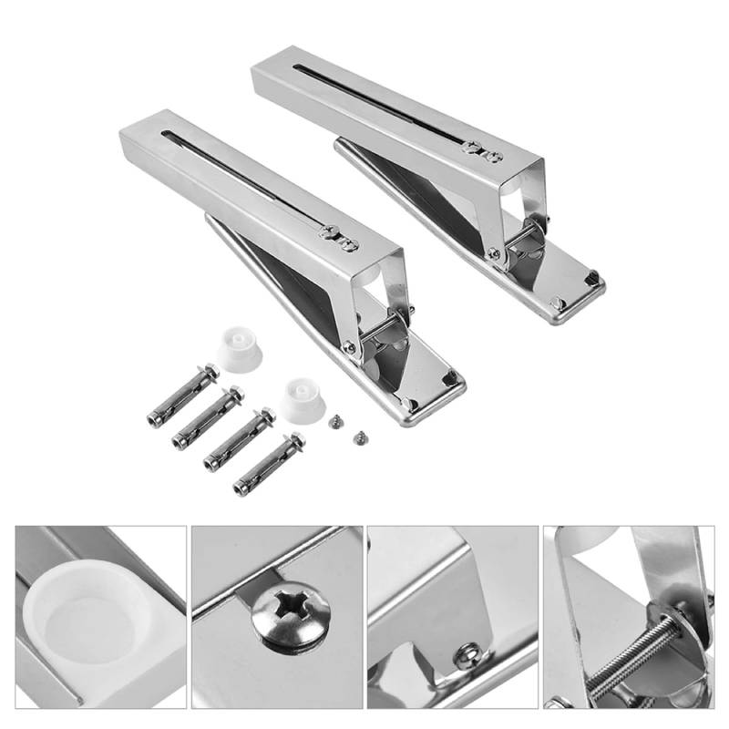Support Micro-ondes Inox Réglable Pliable – Image 8