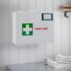Boite Pharmacie Métallique Blanche Murale Portable