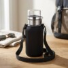 Gourde Bouteille en Verre avec Filtre et Pochette 400ml