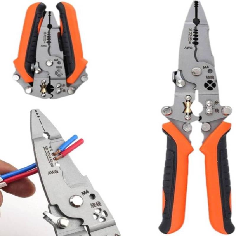 Pince à dénuder Electricien Pliable Multifonction 12en1