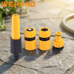 Kit Raccords Adaptateurs Tuyau avec Lance d'Arrosage WEHAND 4PCS