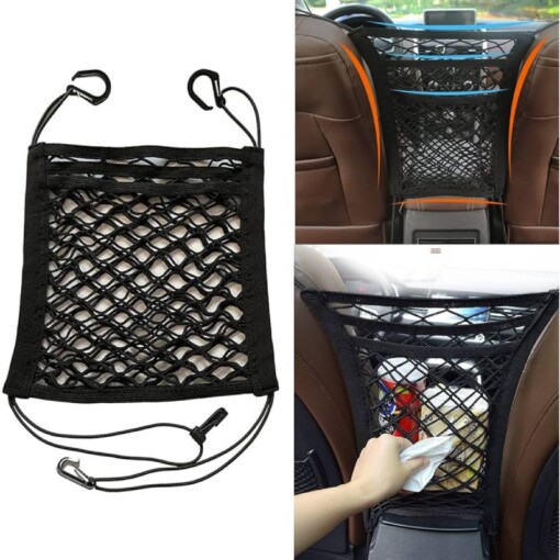 Filet de Rangement Universel en Maille pour Siège Auto