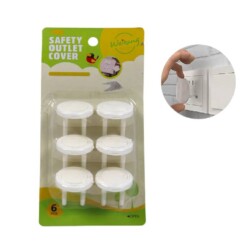 Caches Prise pour Sécurité Enfants 6PCS