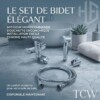 Kit Mitigeur Lavabo avec Douchette d’Ablution Flexible et Support TCW