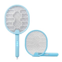 Alternative view of Raquette Electrique Anti-Moustiques Pliable Rechargeable Type-C UV