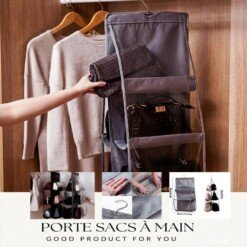 Porte Sac à main Suspendu 6 Pochettes