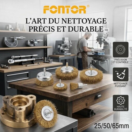 Jeu de Brosses Métalliques 5PCS