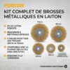 Jeu de Brosses Métallique 5PCS FONTOR