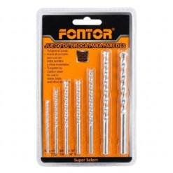 Alternative view of Jeu de Mèche Bétons 7PCS FONTOR