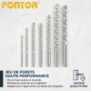 Jeu de Mèche Bétons 7PCS FONTOR