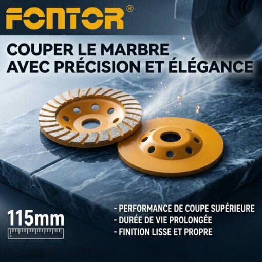 Disque Coupe Marbre 115mm FONTOR