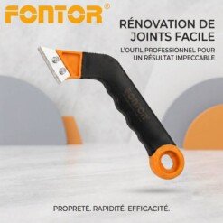 Grattoir Coudé à Coulis Pour Joints FONTOR