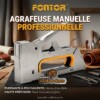Agrafeuse Industrielle Manuelle Chromée FONTOR
