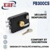Serrure à Tirette Cylindre en Laiton EBF FB300CS