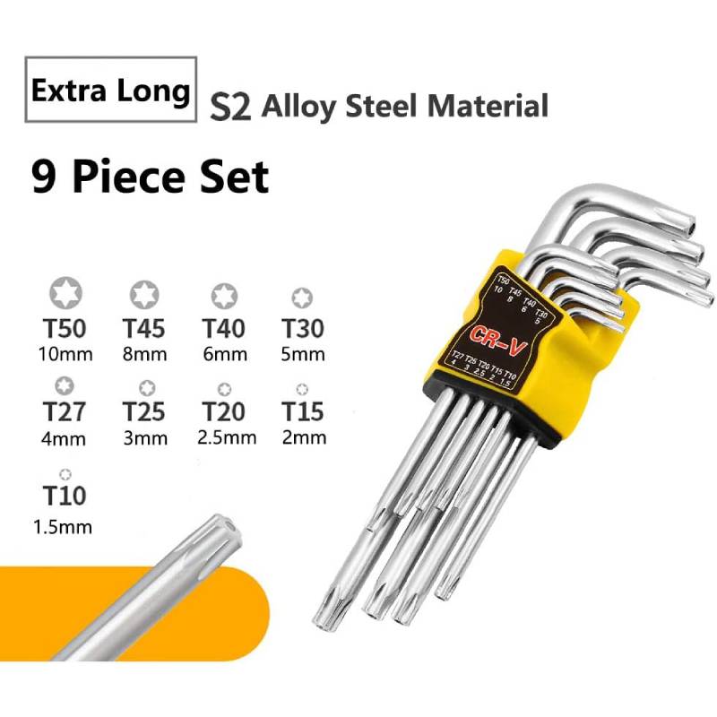 Jeu de 9 clé TORX étoile T10-T50 FONTOR – Image 6