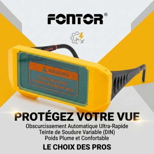 Lunettes de Soudure à Obscurcissement Automatique FONTOR