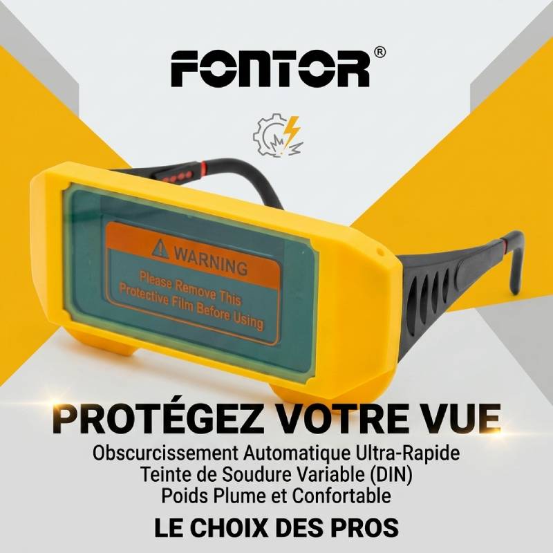 Lunettes de Soudure à Obscurcissement Automatique FONTOR
