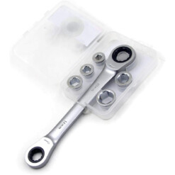 Alternative view of Jeu de Clé Mixte à Cliquet 6PCS FONTOR
