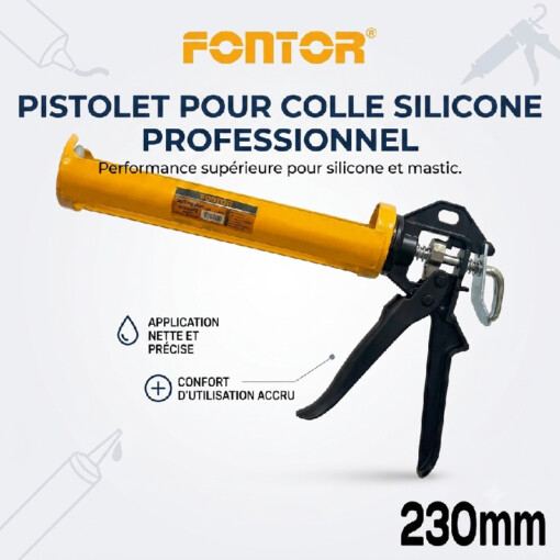 Pistolet Colle Silicone 230mm FONTOR