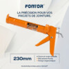 Pistolet de Jointure Silicone 230mm FONTOR
