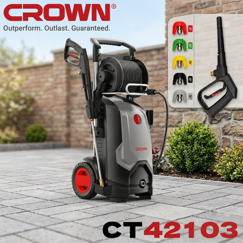 Nettoyeur Haute Pression 3500W 240 Bar CROWN CT42103