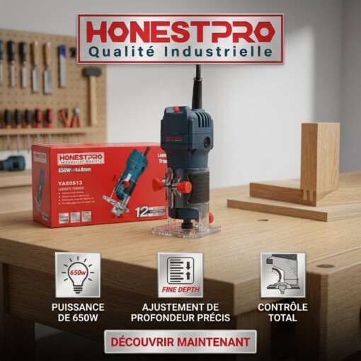 Paumelleuse à Joints de Portes 650W 6-8mm HONESTPRO YAE0513