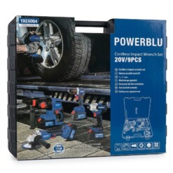 Alternative view of Kit Perforateur Visseuse Boulonneuse Tronçonneuse 4en1 et 2 Batteries YAE6004 POWERBLU