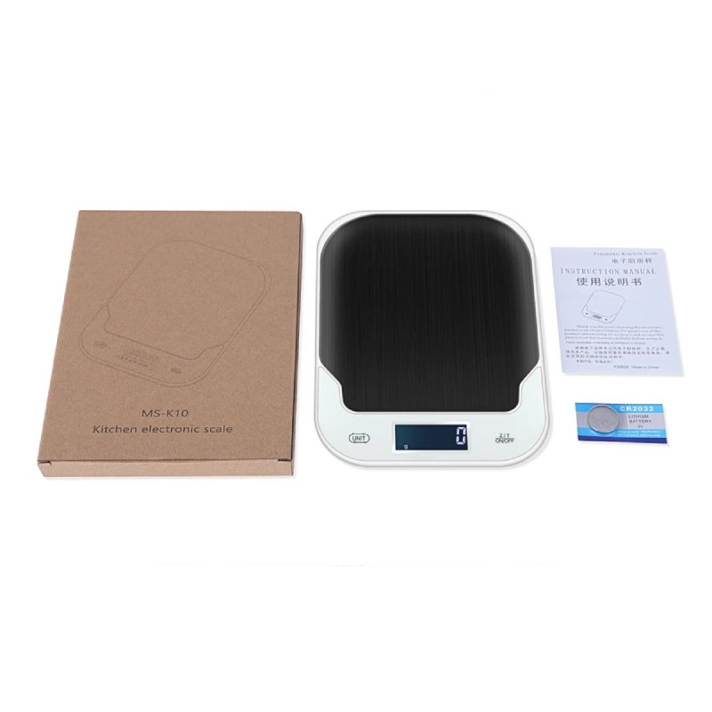 Balance de Cuisine Electronique Etanche 3/5/10 KG MS-K10 – Image 3