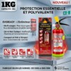 Extincteur à Poudre Rechargeable Réutilisable 1KG