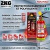 Extincteur à Poudre Rechargeable Réutilisable 2KG