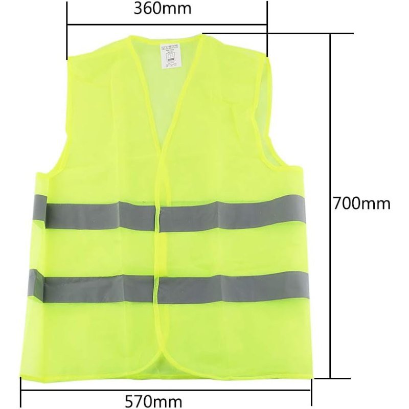 Gilet Vêtements réfléchissants Pour Sécurité Vert Xeno XXL – Image 3