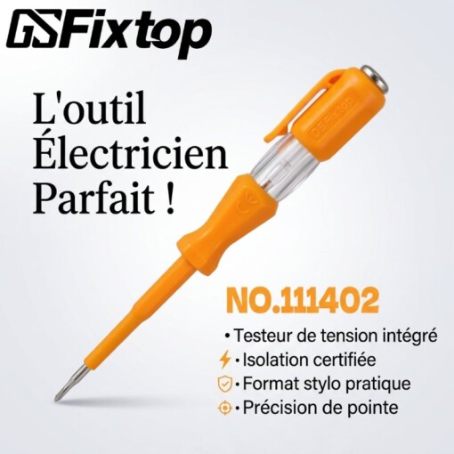 Tournevis Testeur 14cm 11402 GSFIXTOP