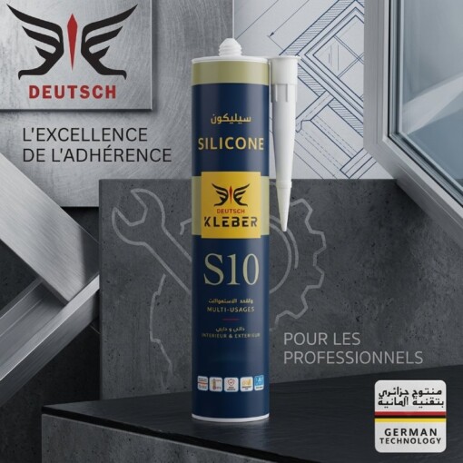 Colle Silicone Multifonction S10 KLEBER DEUTSCH 280ml