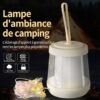Lanterne de Camping Rechargeable avec Guirlande 10M Lumière d'Ambiance