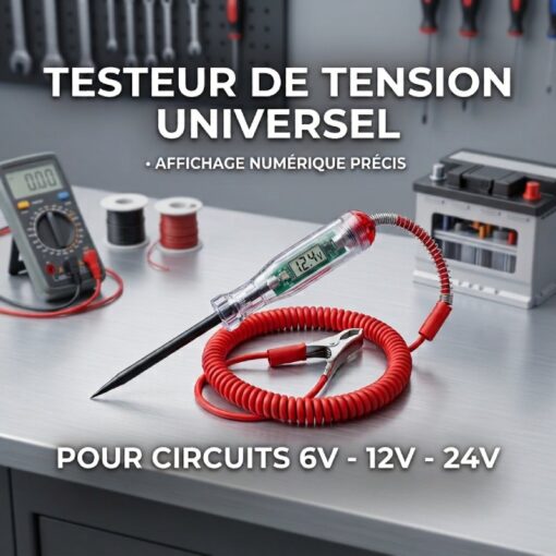 Stylo Testeur de Voltage Auto 6-12-24V