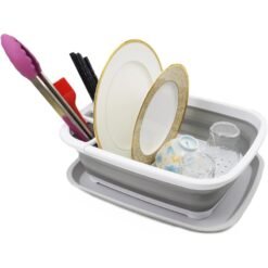 Egouttoir Rétractable Pliable avec Plateau – Image 4