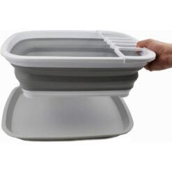 Egouttoir Rétractable Pliable avec Plateau – Image 3