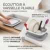 Egouttoir Rétractable Pliable avec Plateau