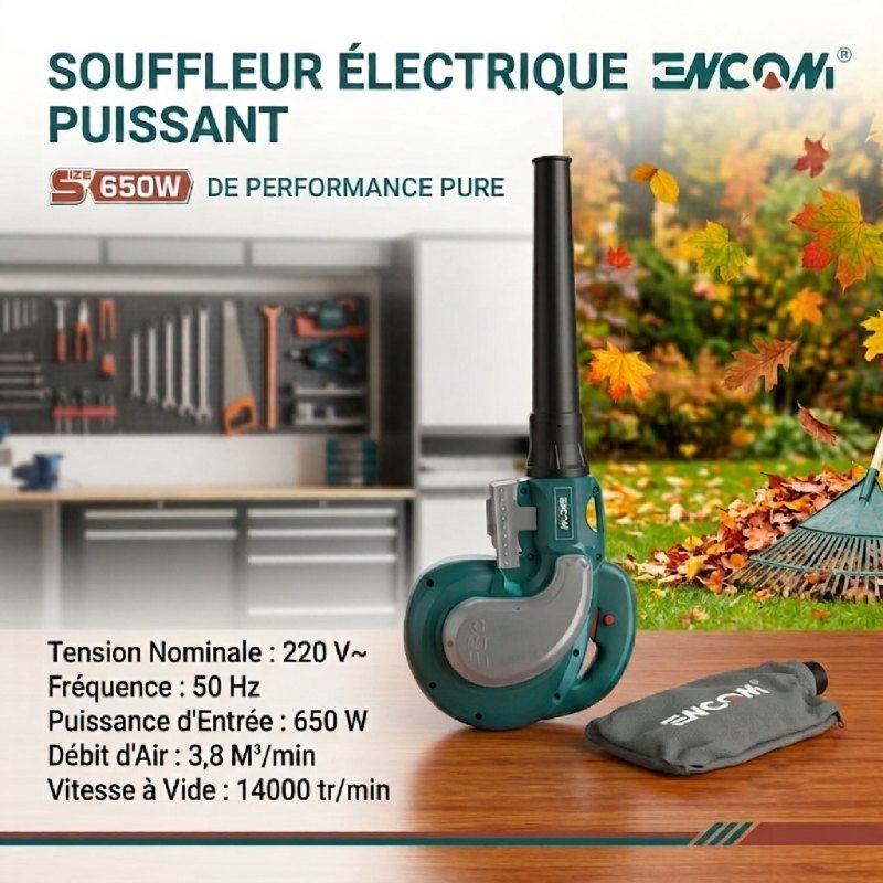 Aspirateur Souffleur 650W EMCOM