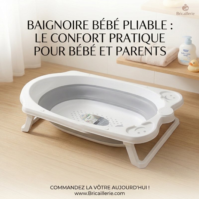 Baignoire Bébé Pliable Portable