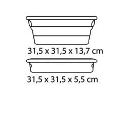 Bassine Carrée Pliable Rétractable 9L – Image 3