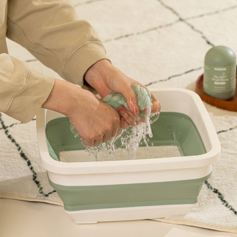Bassine Carrée Pliable Rétractable 9L