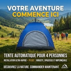 Tente de Camping Automatique 4 Personnes FIDERNO