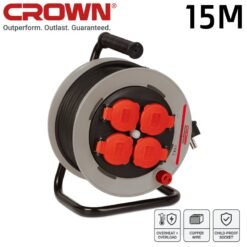 Enrouleur de Câble 4 Ports 3600W 15M CROWN CEER-B0425